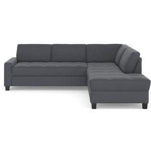 DOMO collection Ecksofa "Florentina zeitlos und elegant, Sitznähte als Designelement, L-Form", wahlweise mit Bettfunktion, mit Kontrastnaht, Komfortsitzhöhe 47cm
