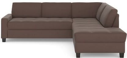 DOMO collection Ecksofa "Florentina L-Form", wahlweise mit Bettfunktion, mit Kontrastnaht
