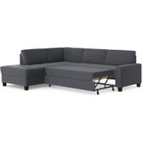 DOMO collection Ecksofa "Florentina L-Form", wahlweise mit Bettfunktion, mit Kontrastnaht