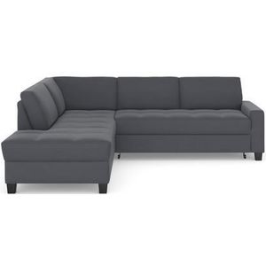 DOMO collection Ecksofa "Florentina zeitlos und elegant, Sitznähte als Designelement, L-Form", wahlweise mit Bettfunktion, mit Kontrastnaht, Komfortsitzhöhe 47cm