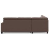 DOMO collection Ecksofa "Florentina zeitlos und elegant, Sitznähte als Designelement, L-Form", wahlweise mit Bettfunktion, mit Kontrastnaht, Komfortsitzhöhe 47cm