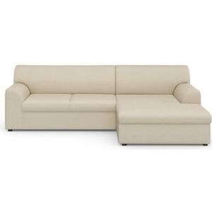 DOMO collection Ecksofa »Topper, elegant und zeitlos, kompaktes Stellmaß 245/155cm, L-Form«, mit Recamiere, wahlweise mit Schlaffunktion