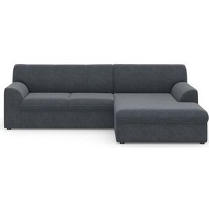 DOMO collection Ecksofa »Topper, elegant und zeitlos, kompaktes Stellmaß 245/155cm, L-Form«, mit Recamiere, wahlweise mit Schlaffunktion