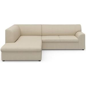 DOMO collection Ecksofa »Topper zeitlos elegant, kompakte Stellmaße, OTTOs Choice, L-Form«, mit Ottomane, wahlweise mit Schlaffunktion