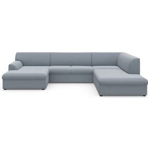 DOMO collection Wohnlandschaft »Topper, elegant und zeitlos, komfortabel, U-Form«, wahlweise mit Bettfunktion