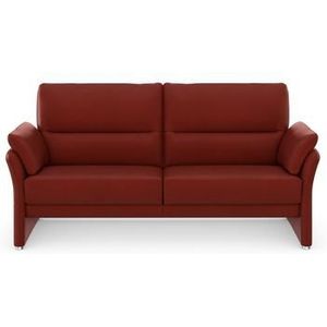 Tweezitsbank - Rood - Chroom-look - 199x88x95 cm