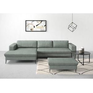 DOMO collection Ecksofa "Modica, zeitlos und elegant, L-Form", moderne Optik mit extrabreiter Recamiere, auch in Cord