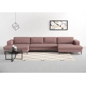 DOMO collection Wohnlandschaft »Modica U-Form«, XXL, in moderner Optik mit, 2 großzügigen Recamieren, auch in Cord