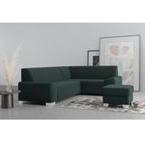 DOMO collection Ecksofa "Anzio in kubischer Formensprache, flache Armlehnen, L-Form", Wahlweise mit Bettfunktion und Federkern für hohen Sitzkomfort