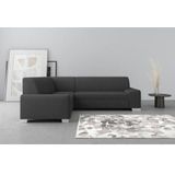 DOMO collection Ecksofa "Anzio in kubischer Formensprache, flache Armlehnen, L-Form", Wahlweise mit Bettfunktion und Federkern für hohen Sitzkomfort