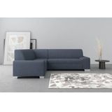 DOMO collection Ecksofa "Anzio in kubischer Formensprache, flache Armlehnen, L-Form", Wahlweise mit Bettfunktion und Federkern für hohen Sitzkomfort
