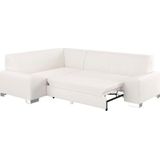 DOMO collection Ecksofa »Anzio in kubischer Formensprache, flache Armlehnen, L-Form«, Wahlweise mit Bettfunktion und Federkern für hohen Sitzkomfort