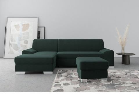 DOMO collection Ecksofa »Anzio L-Form«, wahlweise mit Bettfunktion und Federkern