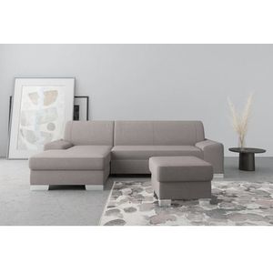 DOMO collection Ecksofa »Anzio L-Form«, wahlweise mit Bettfunktion und Federkern