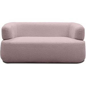 DOMO. Collection 2-zits Molina, 2-zits vast, 2-zits sofa, bank, garnituur 160 x 86 x 71 cm in oudroze