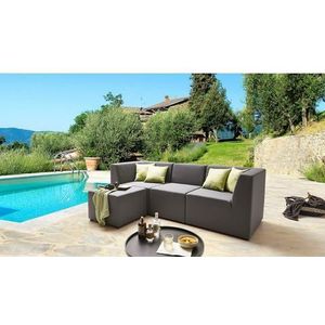 DOMO collection Loungebank Aurinko voor terras, tuin en balkon Speciaal voor outdoor, weerbestendig, incl. beschermhoes