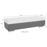 DOMO collection Hocker "Treviso XXL: B/T/H: 161/60/41 cm", mit Stauraum, auch in Cord, passend zur Serie, moderne Steppung