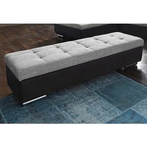 DOMO collection Hocker Treviso XXL: B/D/H: 161/60/41 cm met opbergruimte, ook in ribfluweel, passend bij de serie, modern quiltwerk