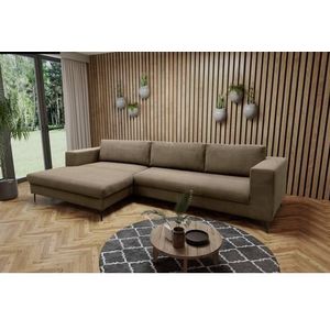 DOMO collection Ecksofa »Modica, zeitlos und elegant, L-Form«, moderne Optik mit extrabreiter Recamiere, auch in Cord