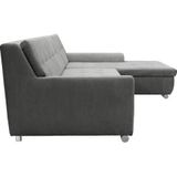 DOMO collection Ecksofa Treviso, wahlweise mit Bettfunktion, incl. Zierkissen
