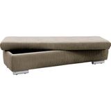 DOMO collection Hocker "Treviso XXL: B/T/H: 161/60/41 cm", mit Stauraum, auch in Cord, passend zur Serie, moderne Steppung