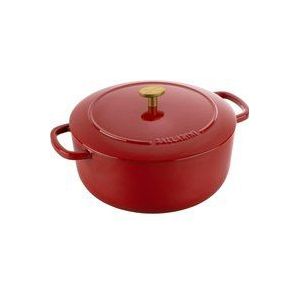 BALLARINI Bellamonte Gietijzeren stoofpan, geëmailleerd, rond, 28 cm, 7 l, rood