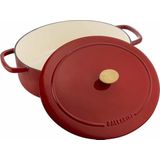 Ballarini - Bellamonte - Braadpan Ovaal - Rood - Gietijzer - 4,5L