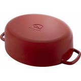 Ballarini - Bellamonte - Braadpan Ovaal - Rood - Gietijzer - 4,5L