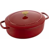 Ballarini - Bellamonte - Braadpan Ovaal - Rood - Gietijzer - 4,5L