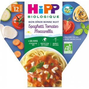 HiPP My Good Night Supper Spaghetti Tomaten Mozzarella van 12 Maanden Biologisch 230 g
