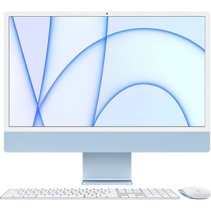 Apple iMac 24 inch (2021) - CTO - 8GB- 512GB SSD - M1 8 core GPU - Touch ID - Numpad - Blauw