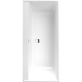 Villeroy & Boch Collaro Bad - 180x80cm - inbouw - rechthoek - met badwaste chrome - zonder panelen - wit UBA180COR2DV-01