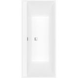 Villeroy & Boch Collaro bad 180x80cm chroom afvoer - stone white (mat wit) UBA180COR2DV-RW