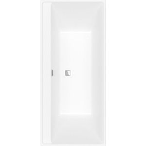 Villeroy & Boch Collaro bad 180x80cm chroom afvoer - stone white (mat wit) UBA180COR2DV-RW