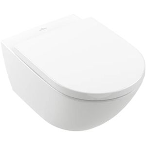 Villeroy & Boch Subway 3.0 hangtoilet met Antibac en CeramicPlus 37x56x35,5cm Wit alpin