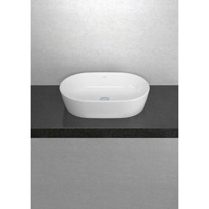Villeroy & Boch Architectura waskom 60x40x15.5cm Ovaal met overloopgat Wit Alpin glans Ceramic