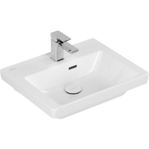 Villeroy & Boch Subway 3.0 fontein 50x40x14.5cm met 1 kraangat en overloopgat Wit Ceramic+ 437050R1