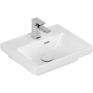 Fontein villeroy & boch subway 3.0 met ceramicplus met overloop 45x37x14.5 cm stone white