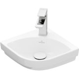 Hoekfontein Villeroy & Boch Subway 3.0 CeramicPlus Zonder Overloop 39.5x14.5 cm Stone White Villeroy & Boch