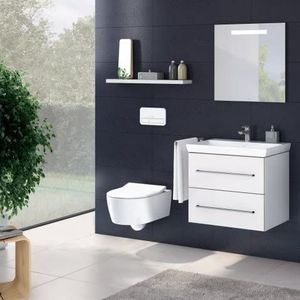 Villeroy & Boch Avento wastafelonderkast 65x50x45cm standaard greep met 2 softclose lades Stone Oak