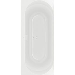 Villeroy & boch Loop duobad - 170x75cm - rechthoek/binnenbad ovaal - acryl Wit Alpin glans UBA170LOF2V-01