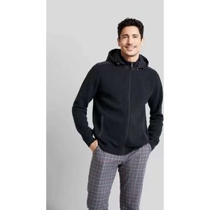 Bugatti - Vest - Donkerblauw - Katoen - Met Capuchon