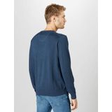 Fynch Hatton - V-Hals Trui - Donkerblauw - 100% Katoen - Regular Fit