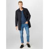 Fynch Hatton - V-Hals Trui - Donkerblauw - 100% Katoen - Regular Fit