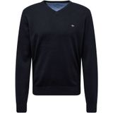 FYNCH-HATTON Herentrui met V-hals, blauw (navy 690), M