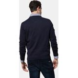 Fynch-Hatton Trui - Blauw - Effen - V-hals