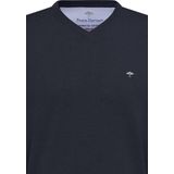 Fynch-Hatton Trui - Blauw - Effen - V-hals