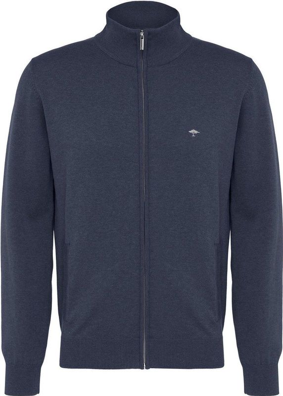 Fynch-Hatton - Vest - Donkerblauw - 100% Katoen - Regular Fit