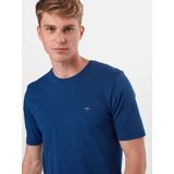 Fynch Hatton Snos1500 T-shirt Met Korte Mouwen Blauw Man