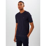 FYNCH-HATTON T-shirt - Unikleur - Navy - Lange Mouwen - Ronde Hals